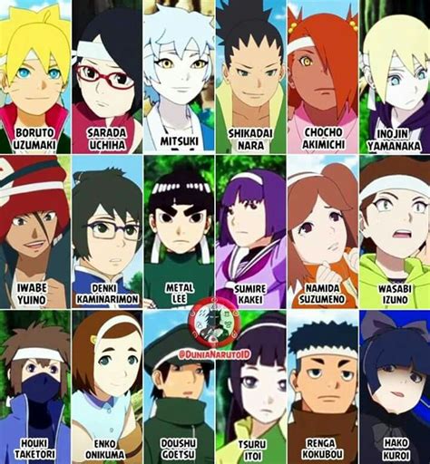 boruto friends names|boruto characters list names.